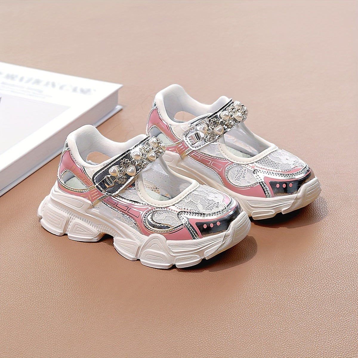 Girls Summer Shoes Breathable Thick Sole Mesh Casual Low Top