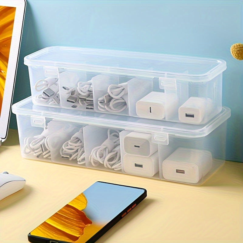 Multi-Functional Plastic Cable Organizer Box for Home and Office