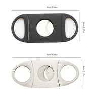 Mens Stainless Steel Double-Edged Cigar Cutter Gift Accessory