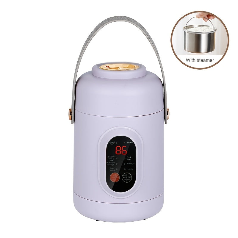 800ml Elektrik Pishirgich 500W Ko‘p Funktsional Guruch va Sekin Pishirgich, Keramika Qozon bilan