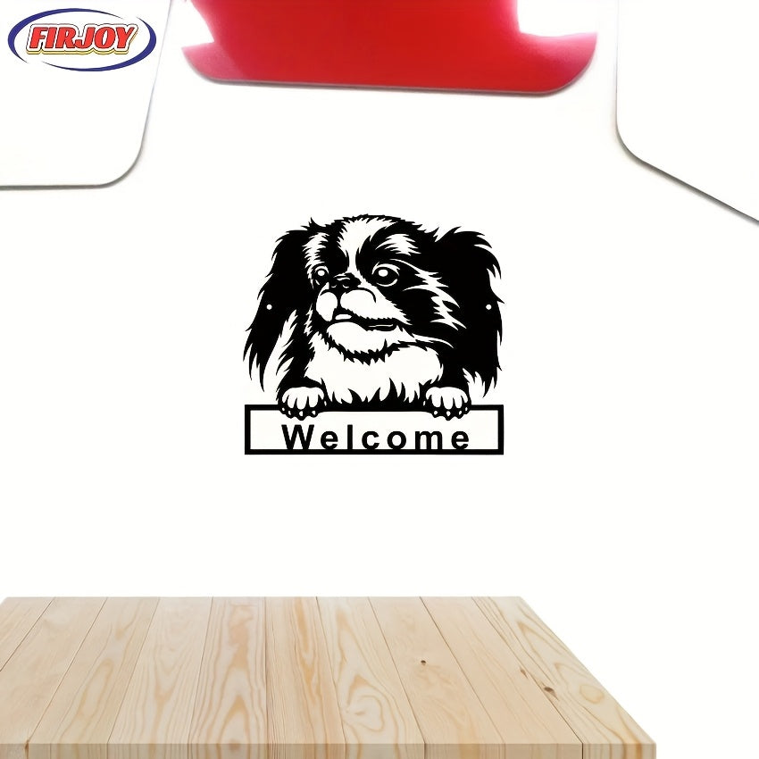FIRJOY - Bo'sh it dizayni bilan noyob xush kelibsiz eshik belgisini osma, mehmonlarni kutib olish uchun mukammal