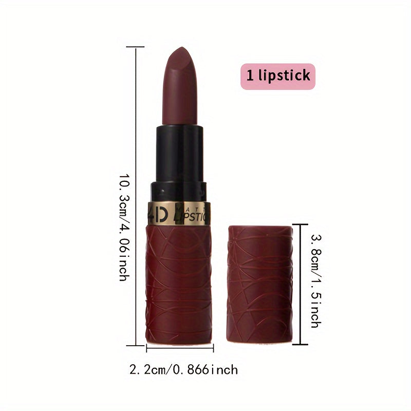 Set de gloss de labios mate a prueba de agua, 12 colores, de larga duración y sin transferencia