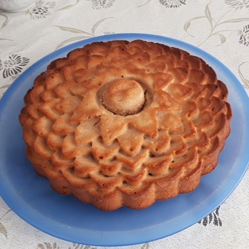 8-Inch Silicone Cake Mold Chrysanthemum Shape Non-Stick Flexible Durable for Desserts