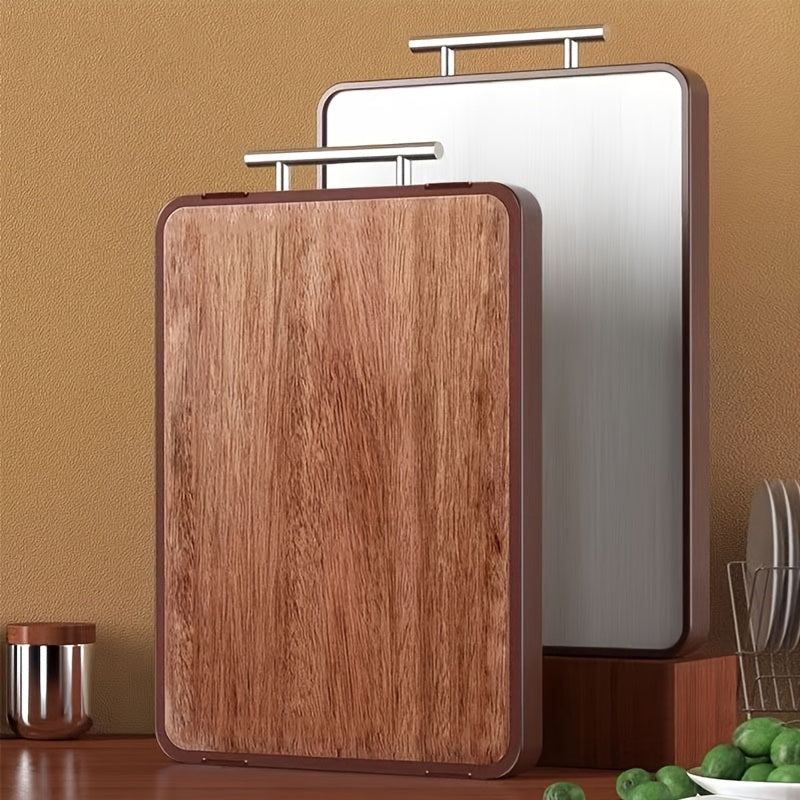 Ebony Wood Cutting Board Double-Sided Durable Non-Stick Kitchen Prep