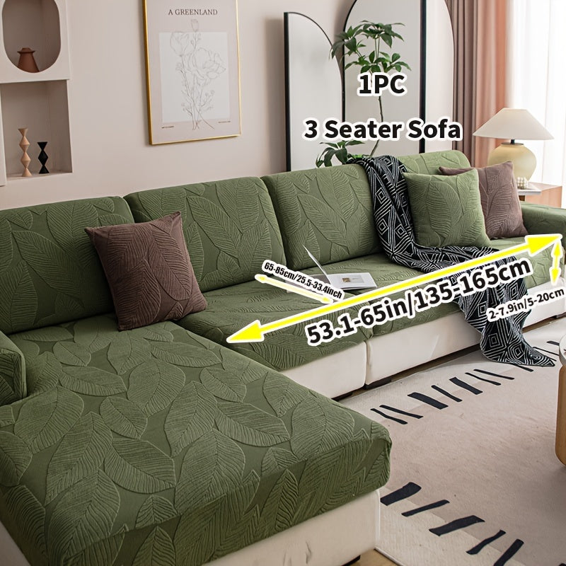 Растяжимый жаккардовый чехол для дивана на все сезоны, моющийся, противоскользящий, подходит для гостиной и офиса