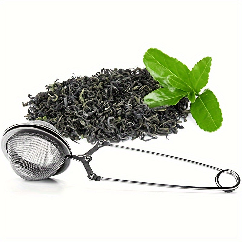 Durable Metal Mesh Tea Strainer with Handle for Loose Tea and Spices