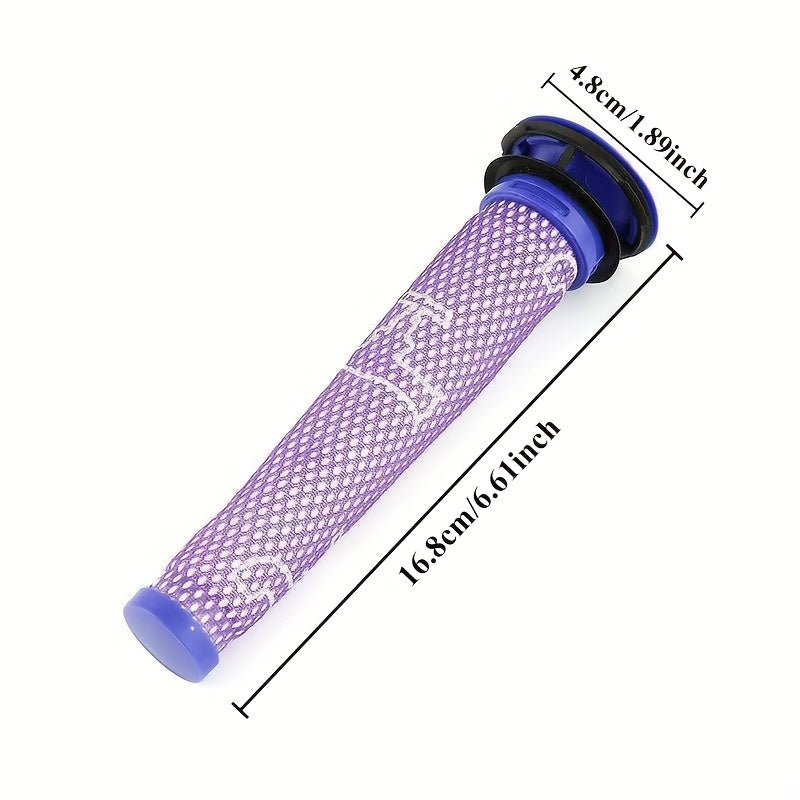 V7/V8 HEPA Filter Replacement Purple Mesh Black Base High-Efficiency Particulate Filtration