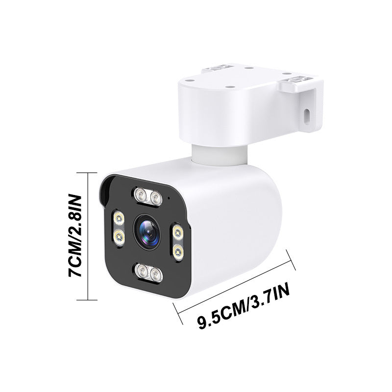 Wireless Security Camera with Full-Color Night Vision PTZ Two-Way Audio Smartphone Compatible