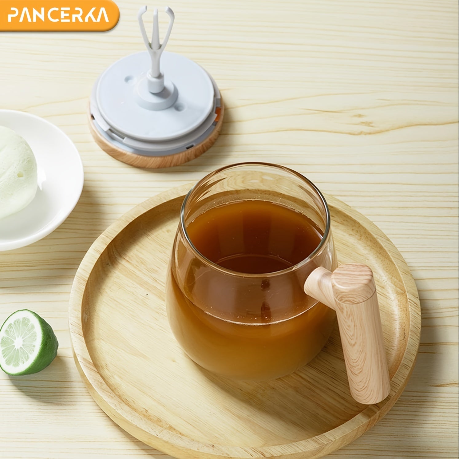 400ml Electric Self-Stirring Mug for Coffee Milk Protein Powder Borosilicate Glass