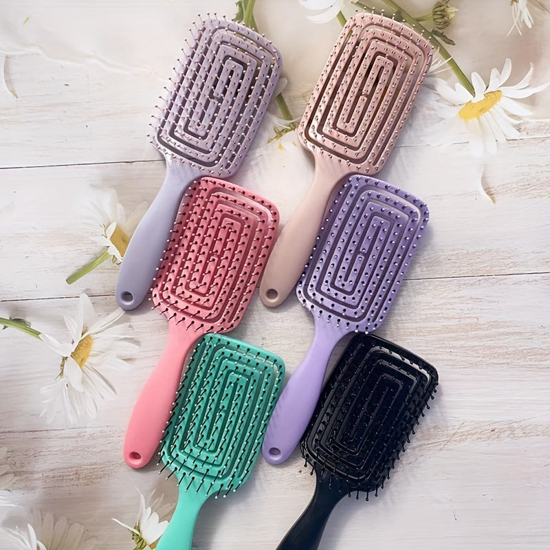 Peine antistático para cabello unisex, desenredante, de peinado, para cabello esponjoso