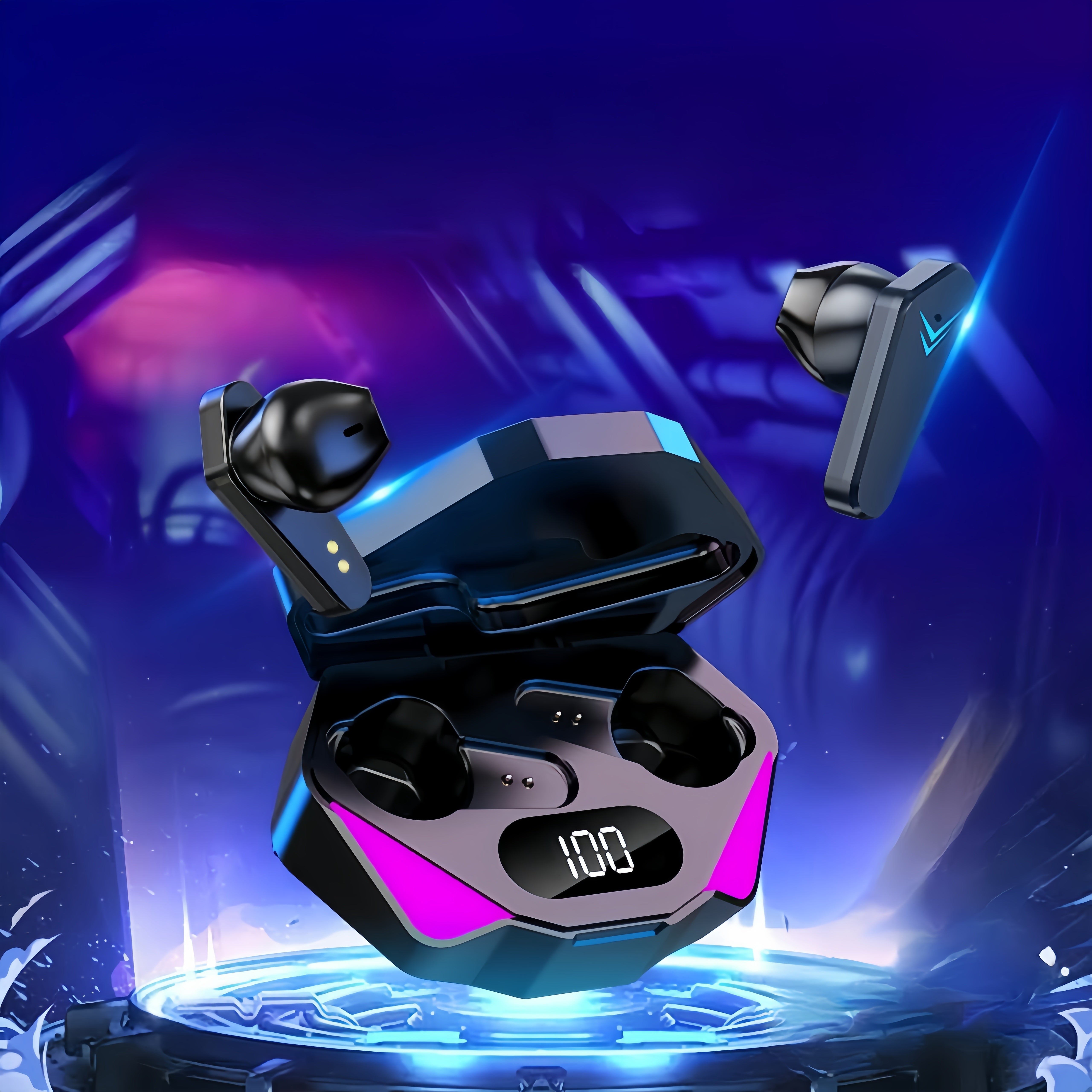 Wireless Gaming Headphones with Noise Cancellation and High-Quality Sound