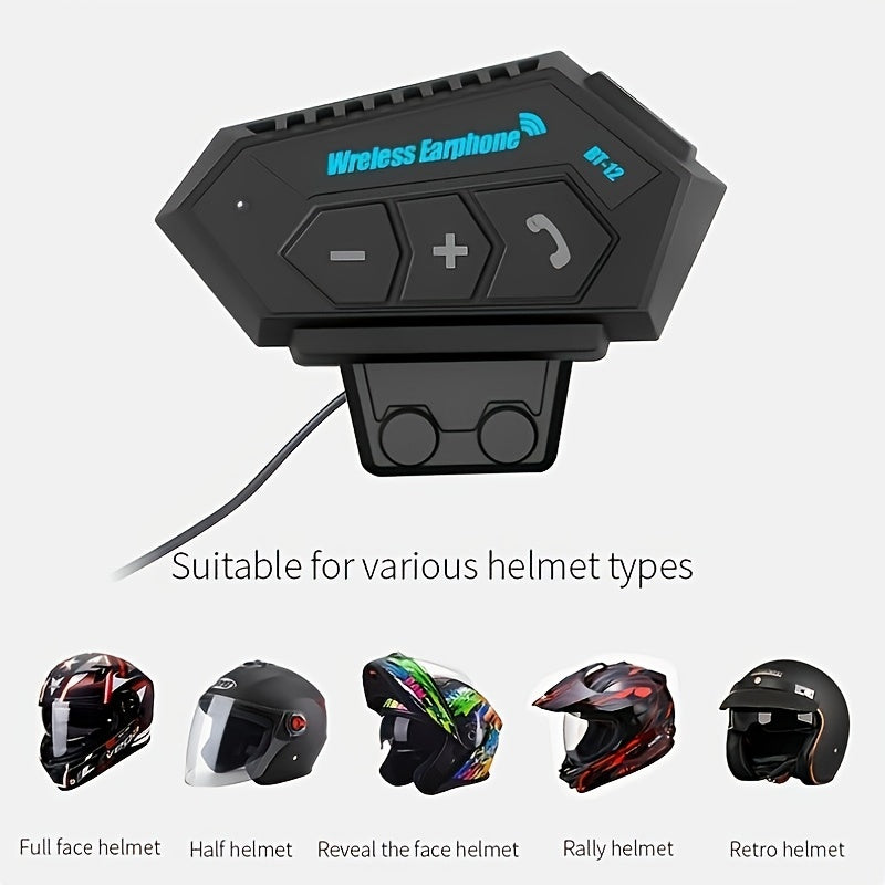 Motorcycle Helmet Headset Wireless BT Handsfree Stereo Music Speaker