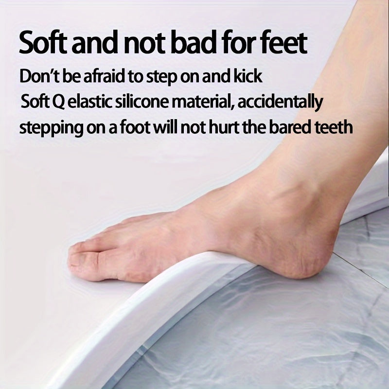 Silicone Bathtub Shower Stopper Prevents Splashing and Flooding Bathroom Accessory