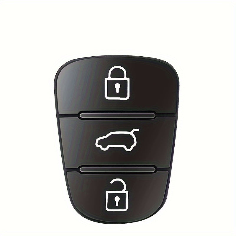Car Remote Key Shell Silicone Replacement 3 Button Rubber Pad for All Models