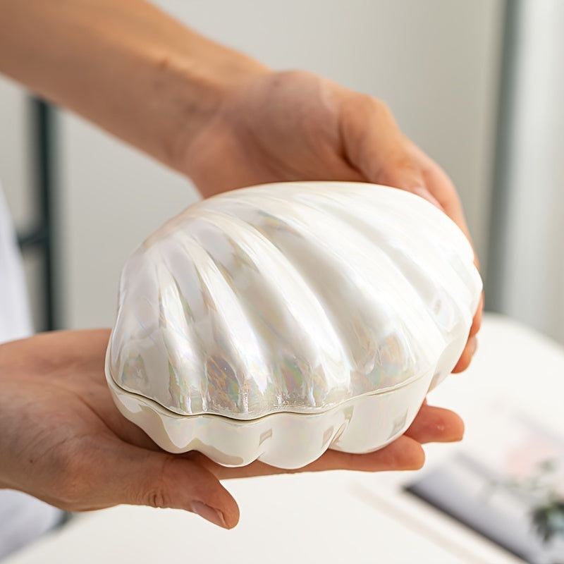 Ceramic Makeup Table with Detachable Jewelry Box and Key Holder Storage Organizer