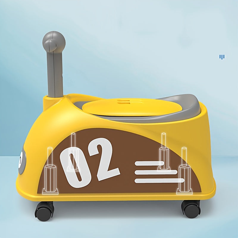 Kids' Green Plastic Toilet Seat for Children with Easy-to-Clean Design