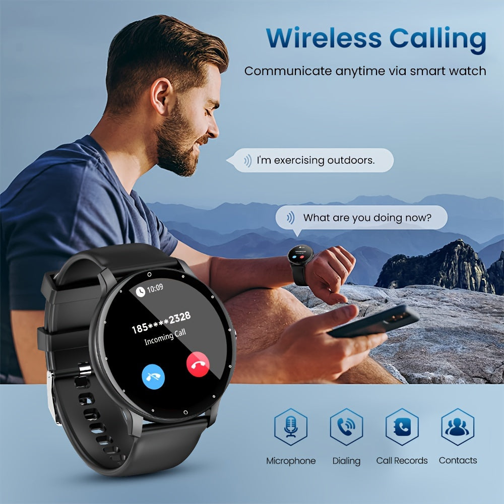 Мужчины Женщины Сенсорные Смартчасы с Беспроводной связью, Музыкой, Голосовым управлением, Спортивными режимами