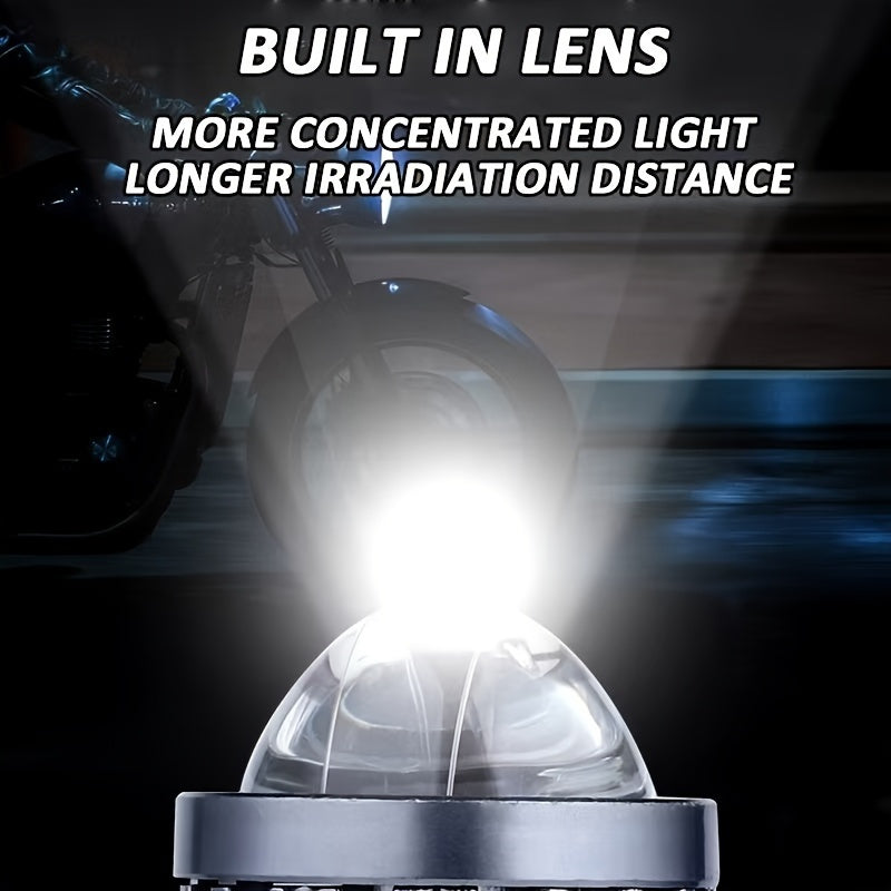Motorcycle LED Headlight Bulb H4 Hi/Lo Beam 10000Lm Aluminum Shell