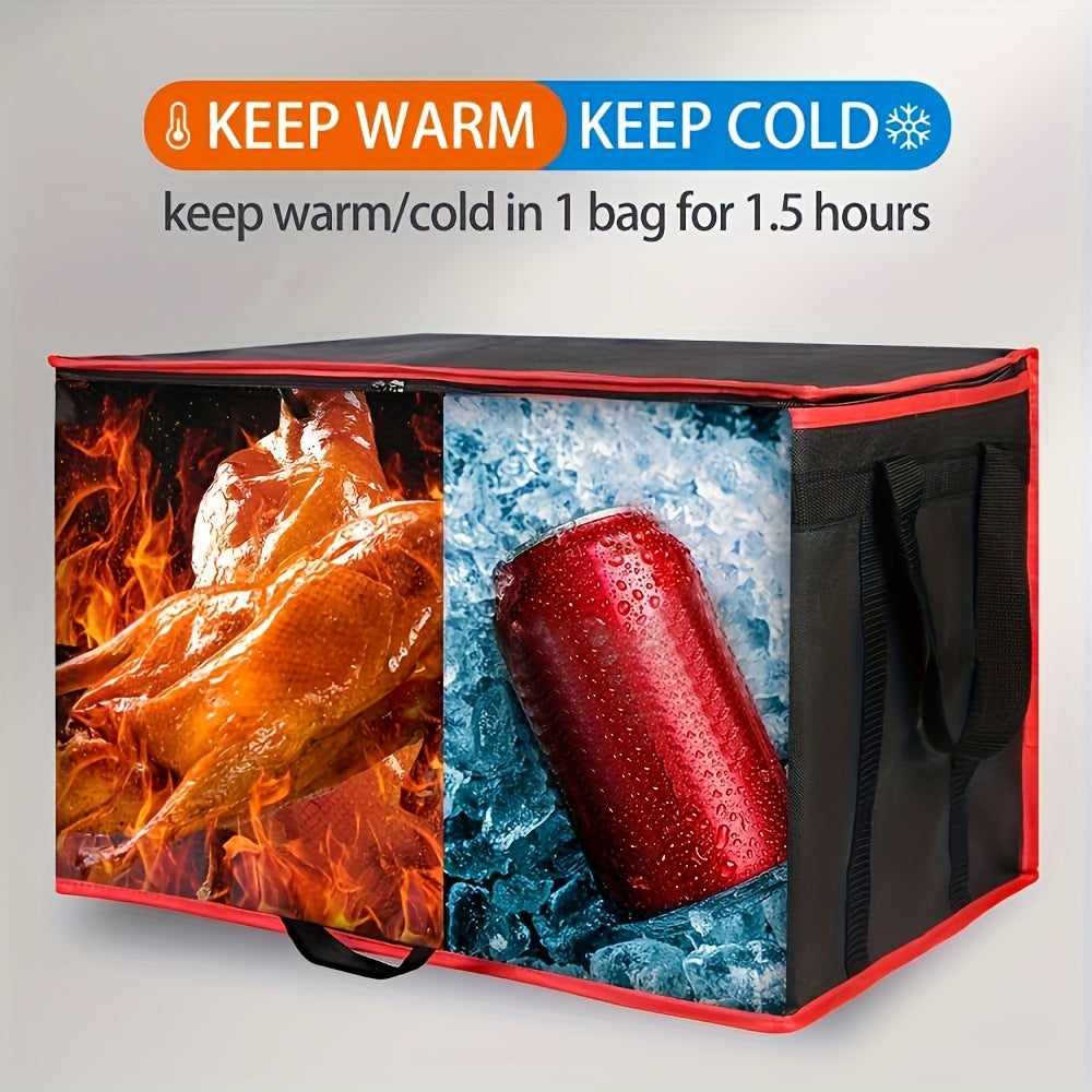 Insulated Food Delivery Bag Large Capacity Thermal Pizza Carrier Catering DoorDash