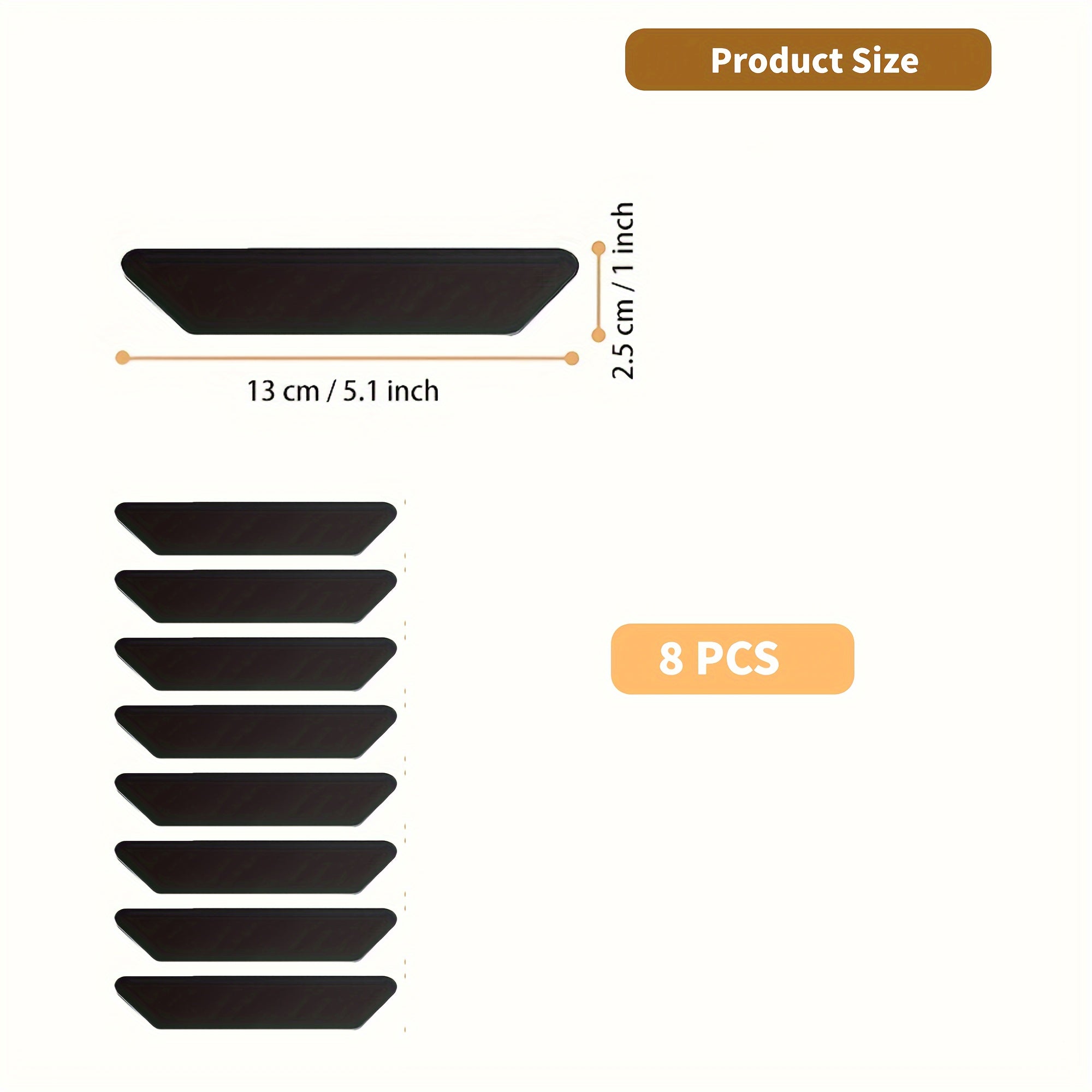 10 ta qayta ishlatiladigan gilam ushlagichlar to'plami, sirpanishga qarshi texnologiya - yog'och va plitka polida maydon gilamlarini mustahkamlash uchun kuchli yopishqoq, iz qoldirmaydi.