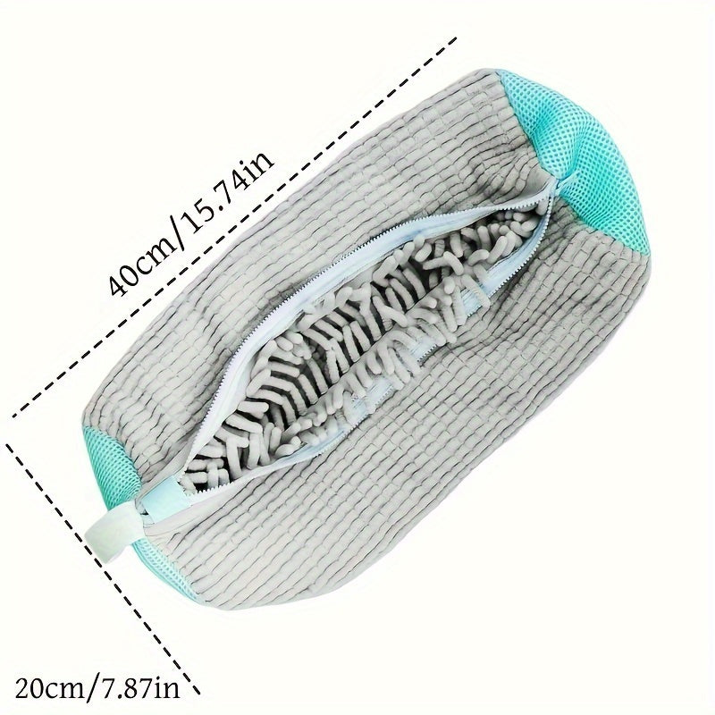 Juego de 2 bolsas de lavado para zapatos, protectores de lavandería para zapatillas, tenis, sandalias, azul, gris, amarillo