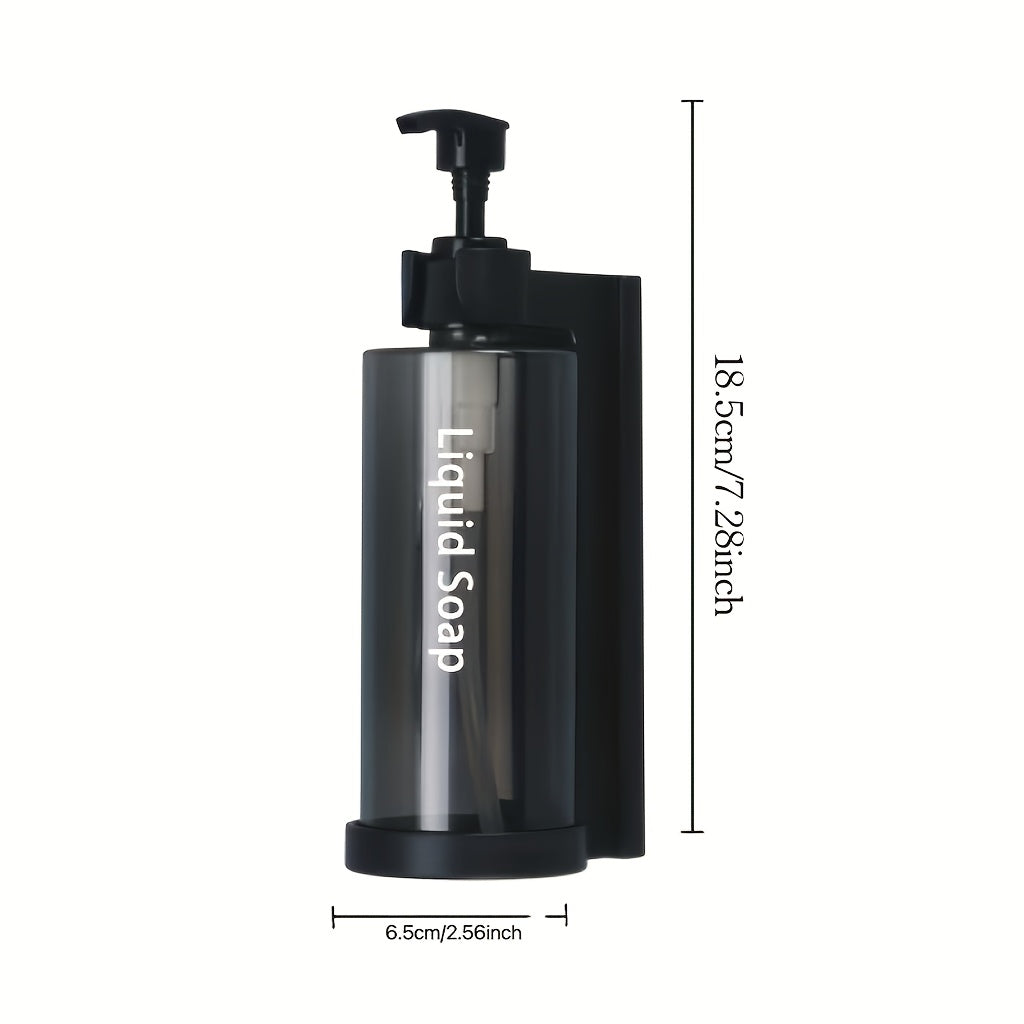 Wall-Mounted Plastic Soap Dispenser for Hotel Bathrooms and Shower Storage
