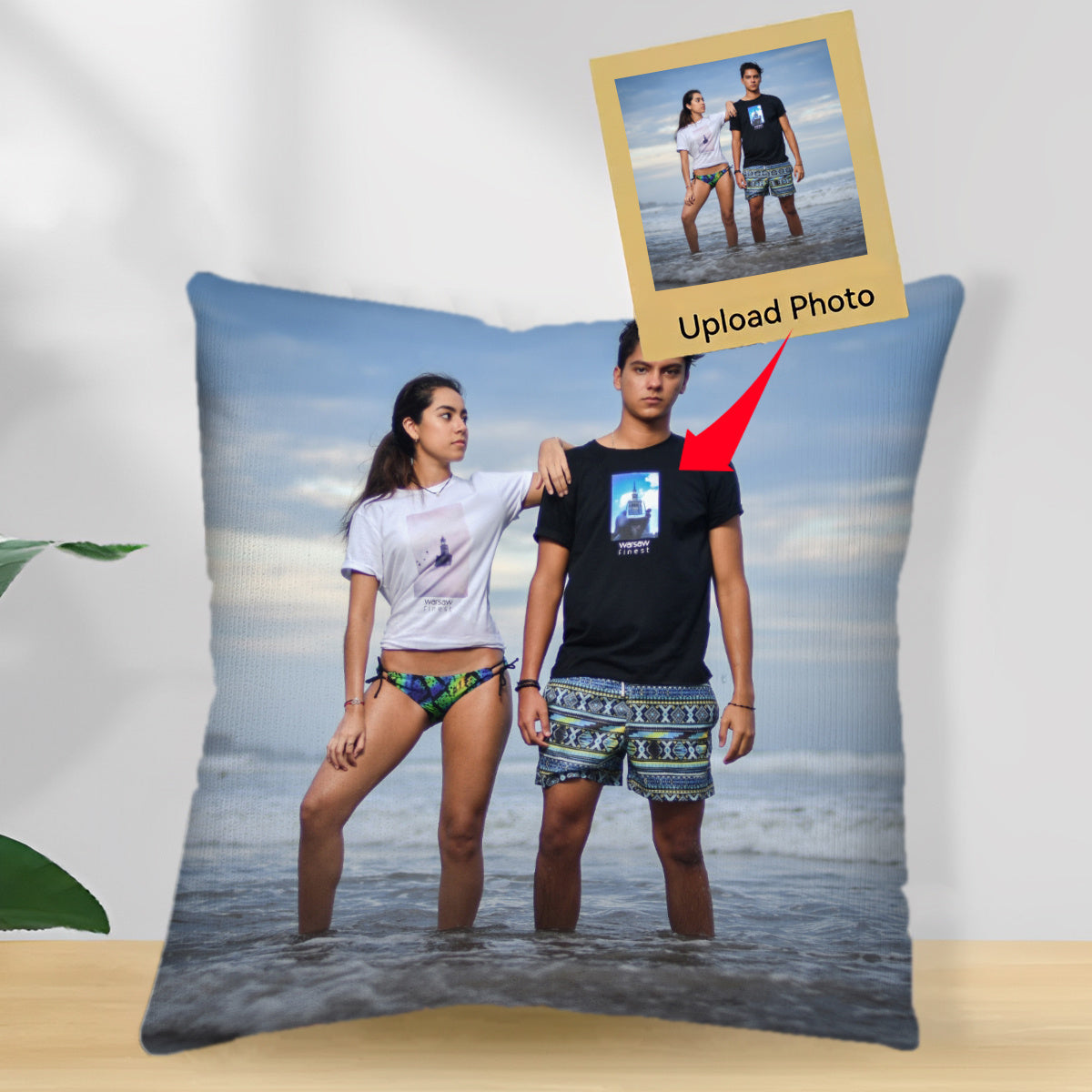 Personalized Photo Pillowcase Decorative Throw Pillow Cover for Gifts and Home Decor