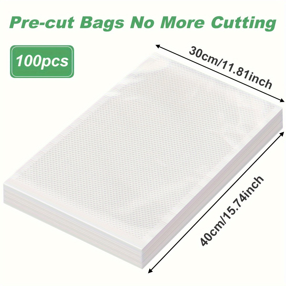 BPA-Free Food Vacuum Sealer Bags for Food Preservation, Multiple Sizes