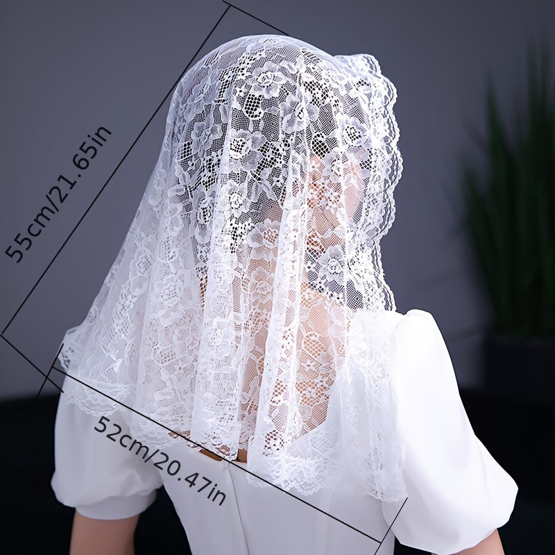 Bridal Wedding Lace Veil Hair Accessory for Brides
