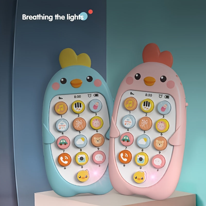 Интерактивный игрушечный телефон для детей - Музыкальная образовательная игрушка, работающая на батарейках AAA, идеальный подарок на Рождество или Хэллоуин для детей
