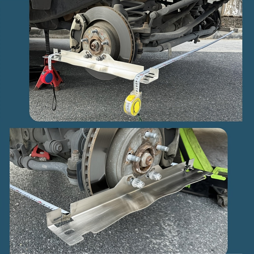 Универсальный набор инструментов для ремонта и регулировки колес из нержавеющей стали, черный и серебристый