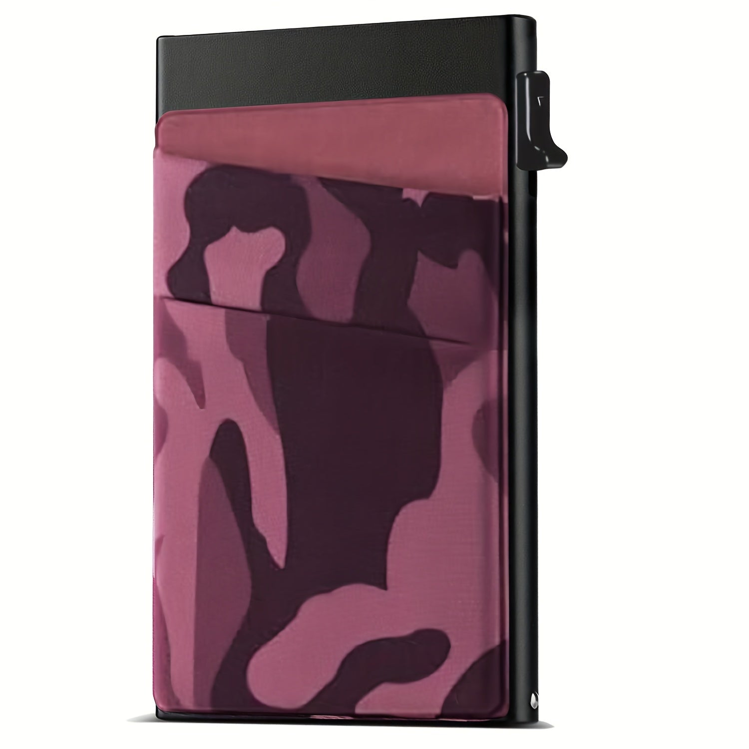 Porta tarjetas de crédito y billetera de aluminio con bloqueo RFID para hombres