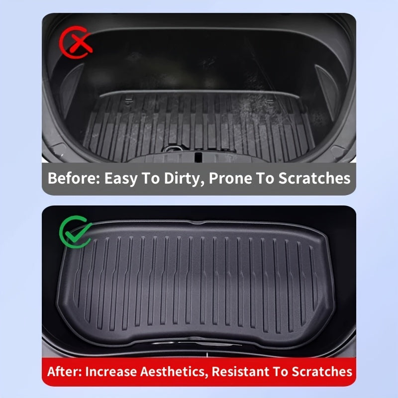Barqaror ob-havo TPE pastki trank mat for Model Y orqa yukxalta qoplamasi suv o'tkazmaydigan yopishqoqsiz