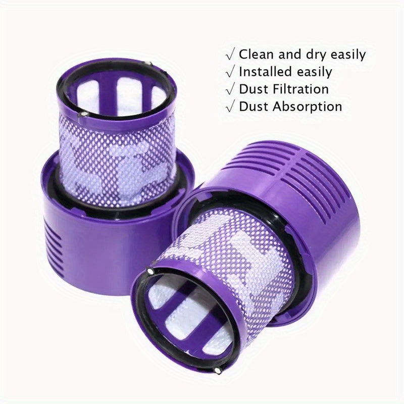 Cyclone Cordless Vacuum orqa filtrining ehtiyot qismlari, V10 bilan mos, yuviladigan va almashtiriladigan