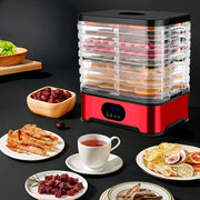 Automatic Food Dehydrator with LED Display 8 Trays Digital Timer Temperature Control Stainless Steel