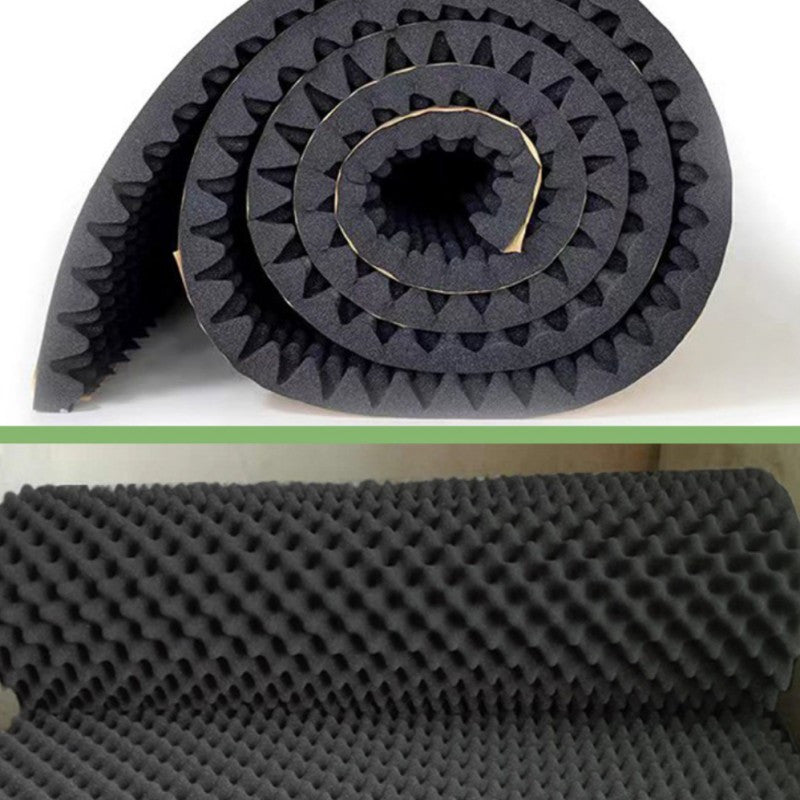 High-Density Acoustic Foam Panel with Self-Adhesive Wave Design for Soundproofing and Noise Reduction