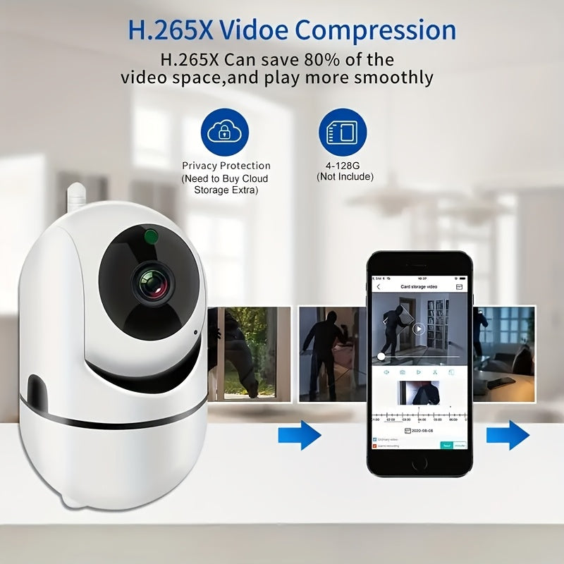 Home Security Camera 1080p WiFi Infrared Night Vision Motion Detection Two-Way Audio Wireless Surveillance