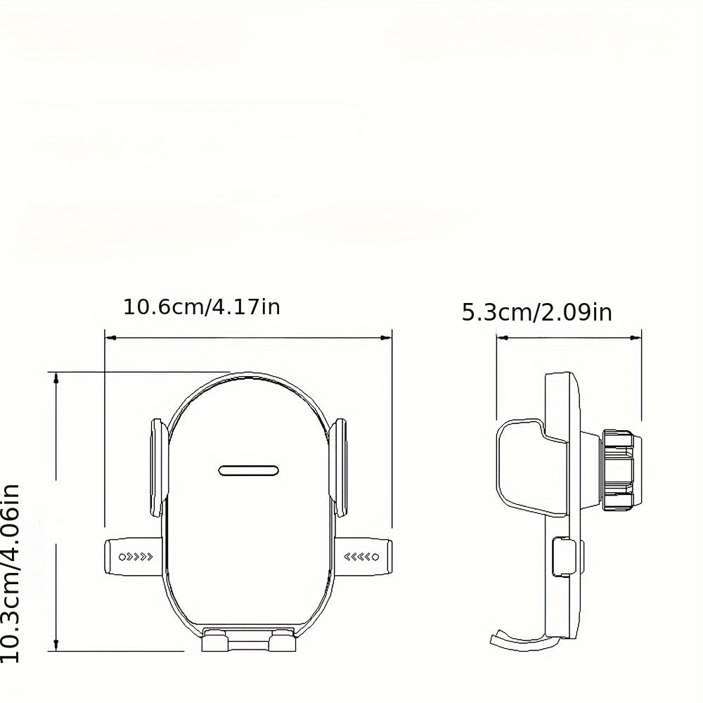 360° Rotating Car Phone Holder with Suction Cup Mount Durable ABS Material
