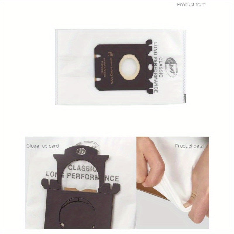 Electrolux va Philips modellari FC8202, FC8204, FC9087, FC9088, HR8354, HR8360, HR8378, HR8426, HR851 uchun mos keladigan changyutgich sumkalari (6 dona) - polga ulanish qismi kiritilgan