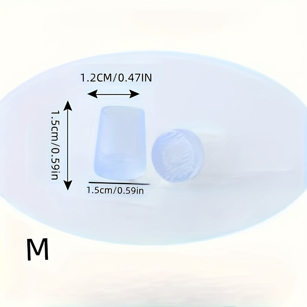 Women's High Heeled Shoe Heel Protectors Transparent Black 16 Pairs