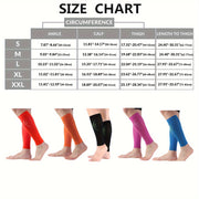 Men Women Calf Compression Sleeves 15-20mmHg Leg Footless Socks Summer
