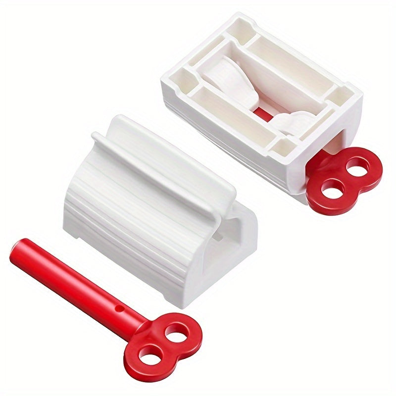 3-Piece Bathroom Toothpaste Dispenser Set No Power Freestanding Organizer