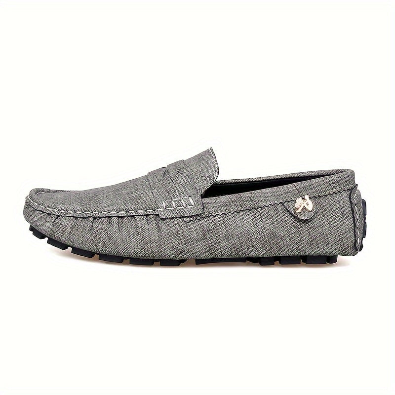 Women Slip-On Loafers Solid Color Non-Slip Rubber Sole All-Season Comfort