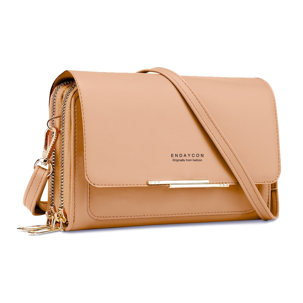 Small Square Crossbody Bag for Women PU Casual Lightweight with Adjustable Strap