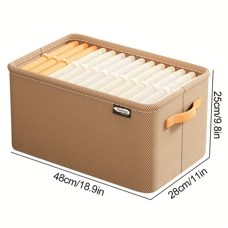 Large Capacity Foldable Clothing Storage Basket for Laundry and Organization