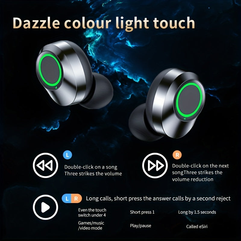 Wireless Earbuds for Xiaomi and iPhone with Touch Control Rechargeable 800mAh Battery