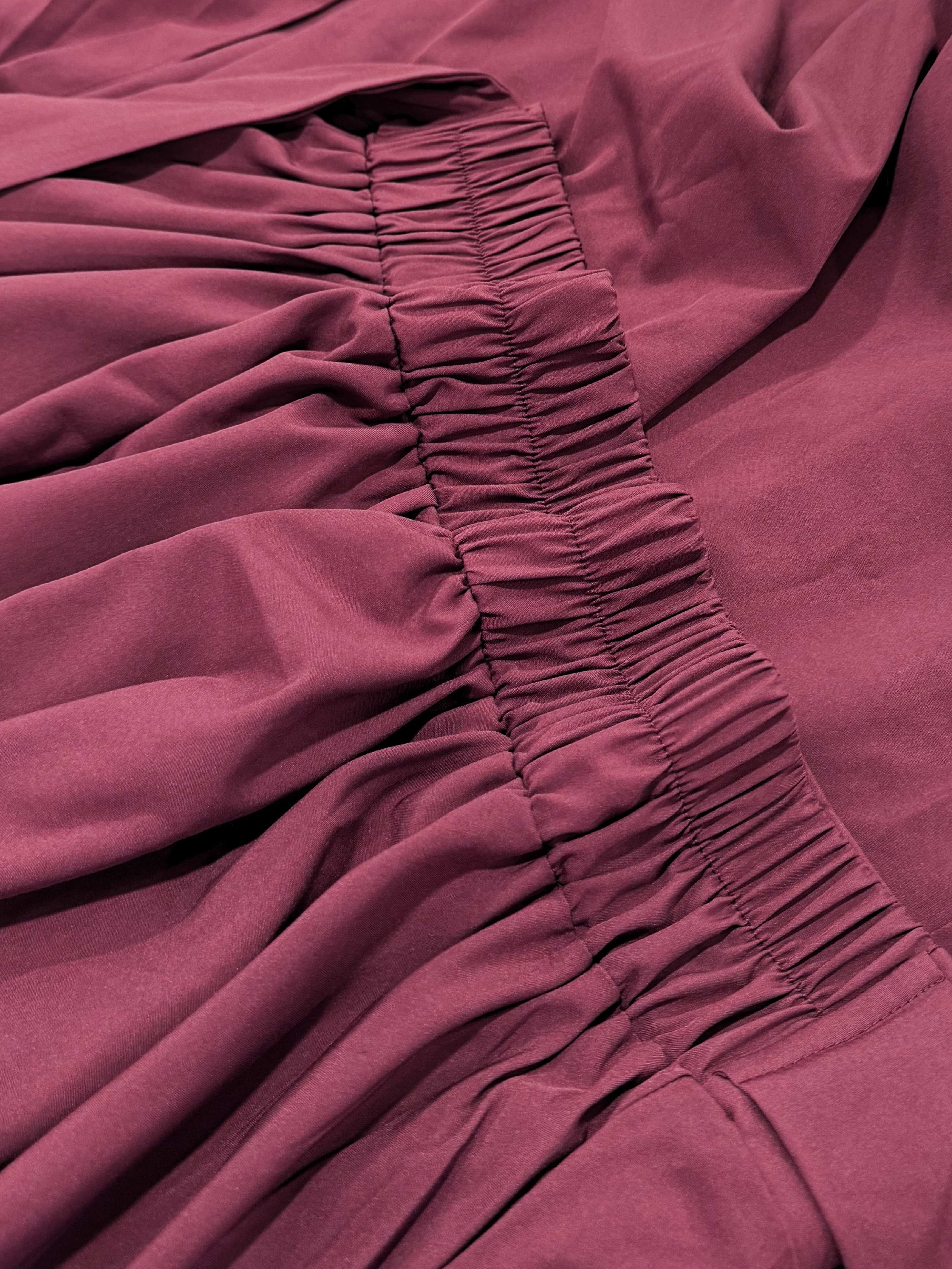 Plus Size Midi Skirt with Belt Side Slit High Waist Non-Stretch Polyester for Spring Summer Fall