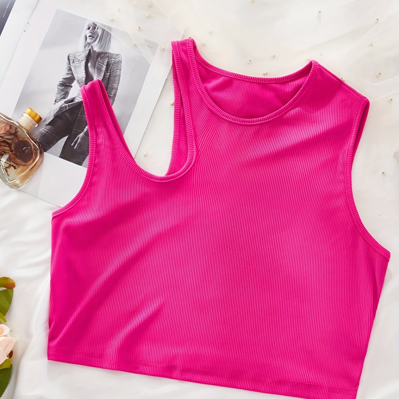 Women's Plus Size Sleeveless Tank Top Black Casual Summer Slim Fit