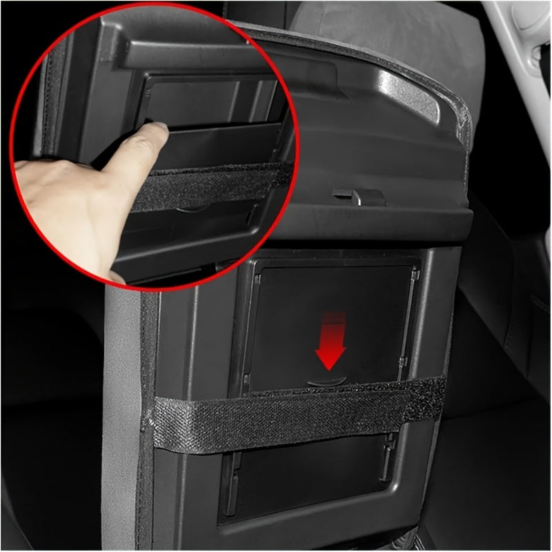 Черная крышка подлокотника из искусственной кожи PU для Tesla Model 3/Y, центральная консоль