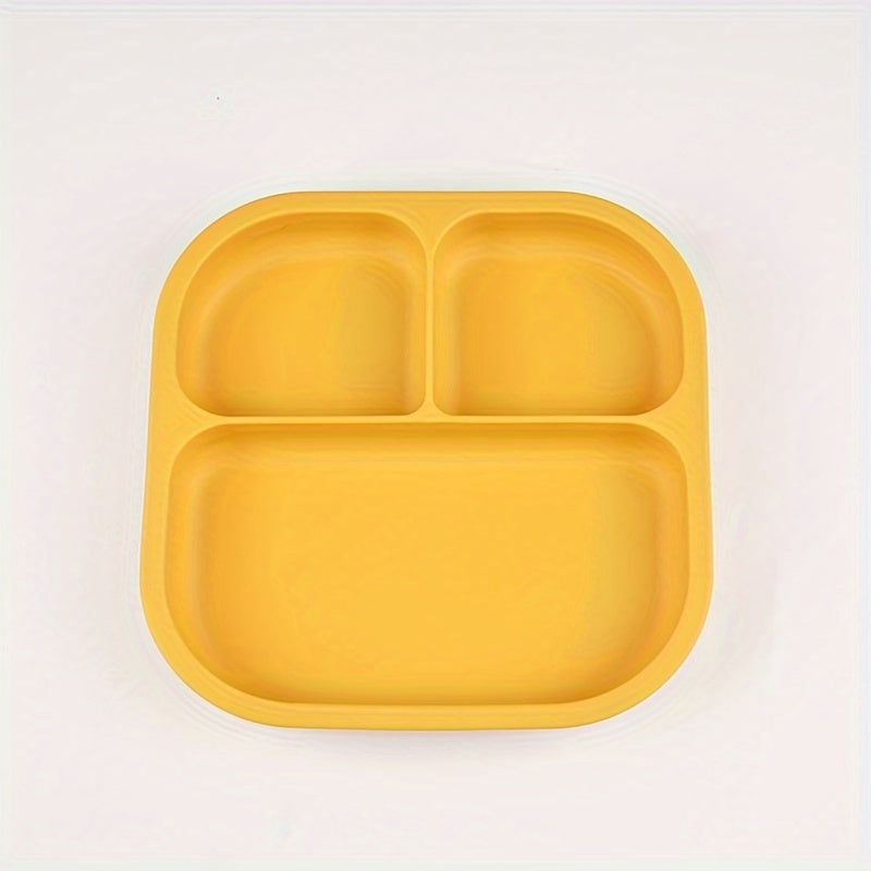 Bandeja de comida para bebé de silicona con 4 compartimentos, libre de BPA, antideslizante para edades de 0 a 3 años